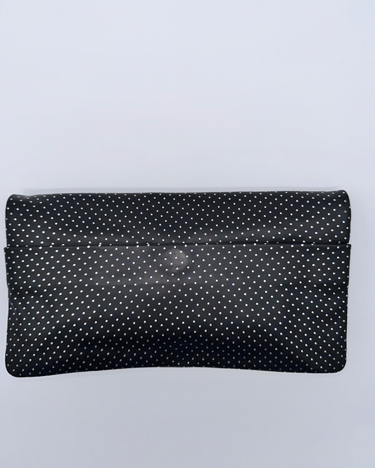 Silver Dot Clutch Bag