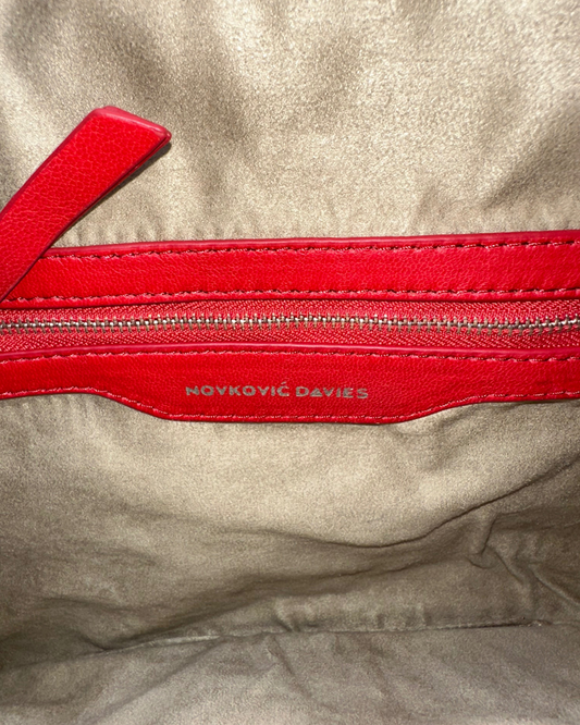 Red Large Zip Pouch