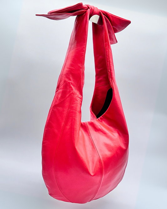 Red Oversized Bow Hobo