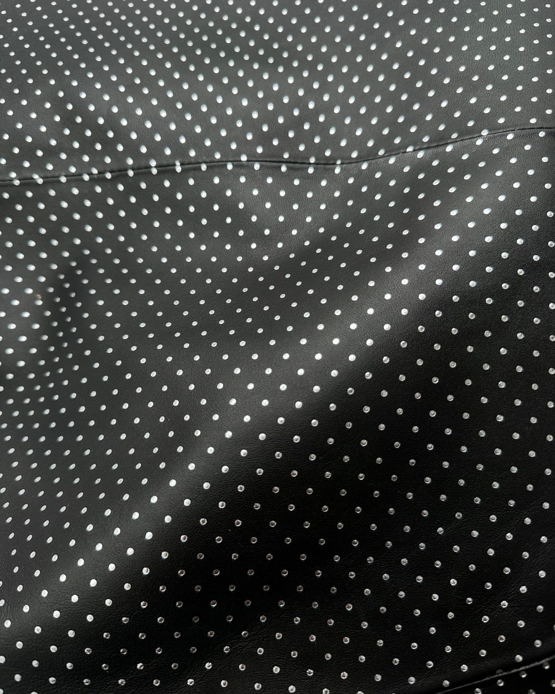 Silver Dot Oversized Bow Clutch
