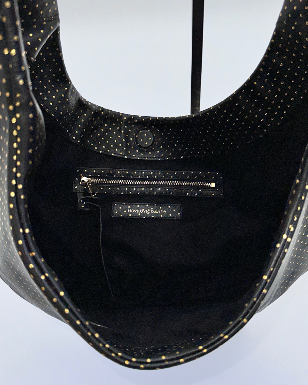 Gold Dot Bow Hobo