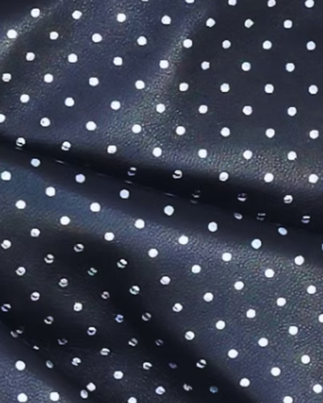 Silver Dot Soft Leather Hobo