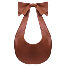 Load image into Gallery viewer, White Soft Leather Bow Hobo
