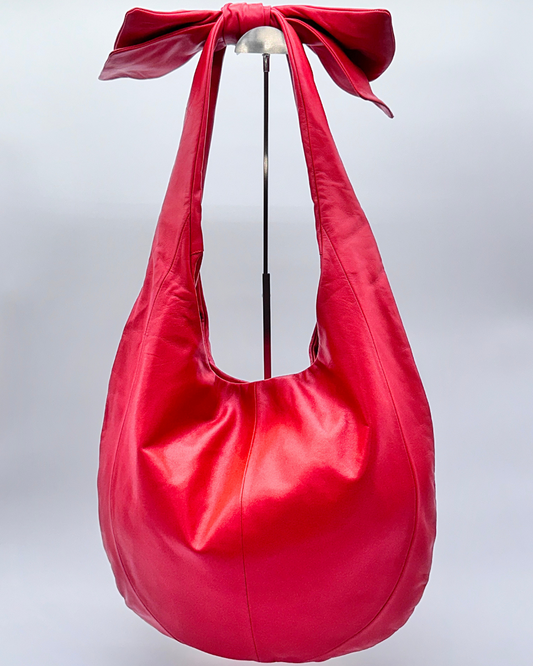 Red Oversized Bow Hobo