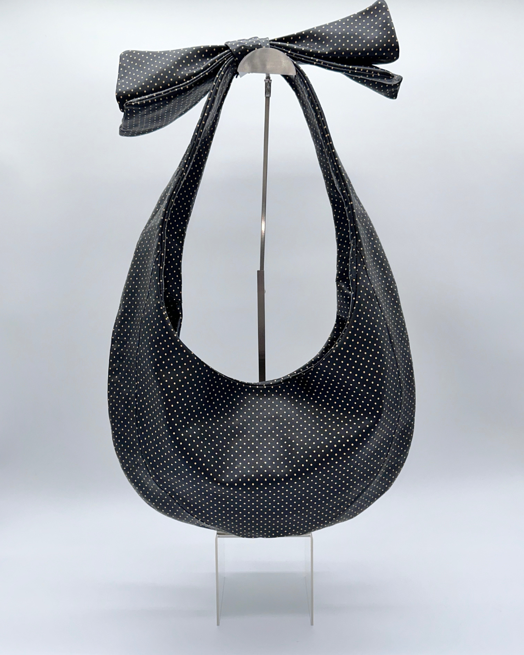 Gold Dot Bow Hobo