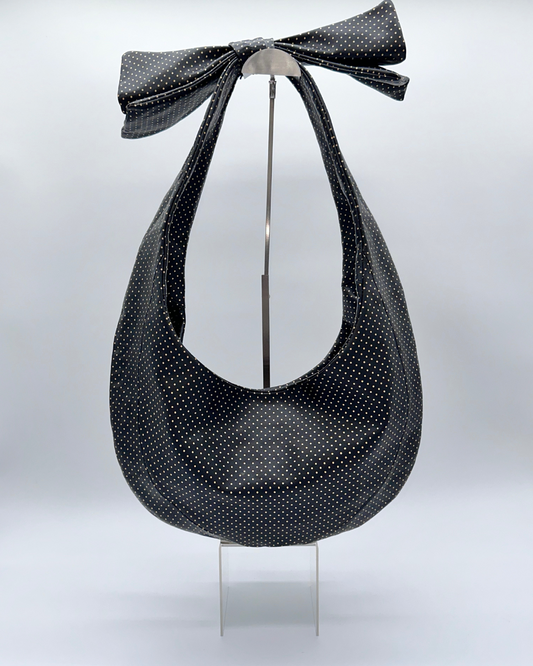 Gold Dot Bow Hobo
