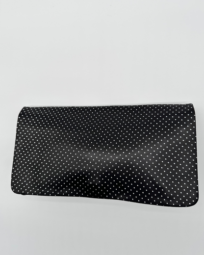 Silver Dot Clutch Bag