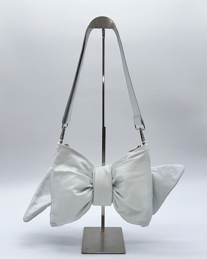 White Bow Clutch