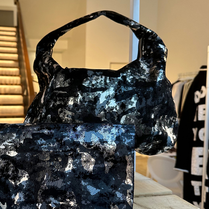 Silver Dot Soft Leather Hobo