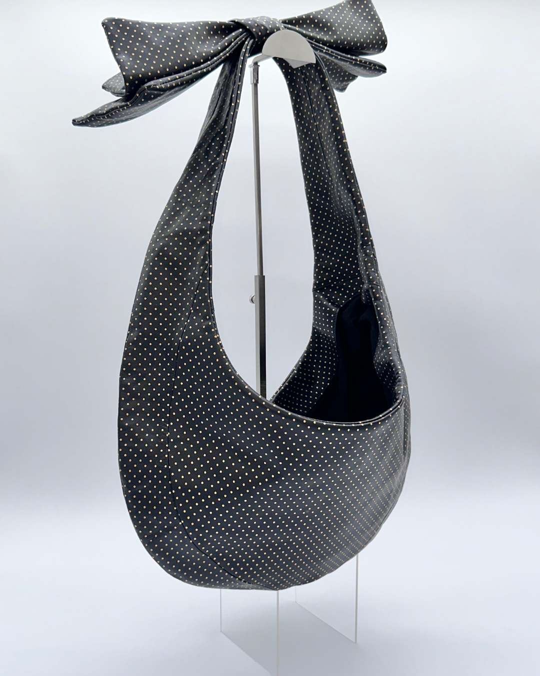 Gold Dot Bow Hobo