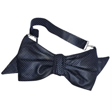 Load image into Gallery viewer, Silver Dot Oversized Bow Bag
