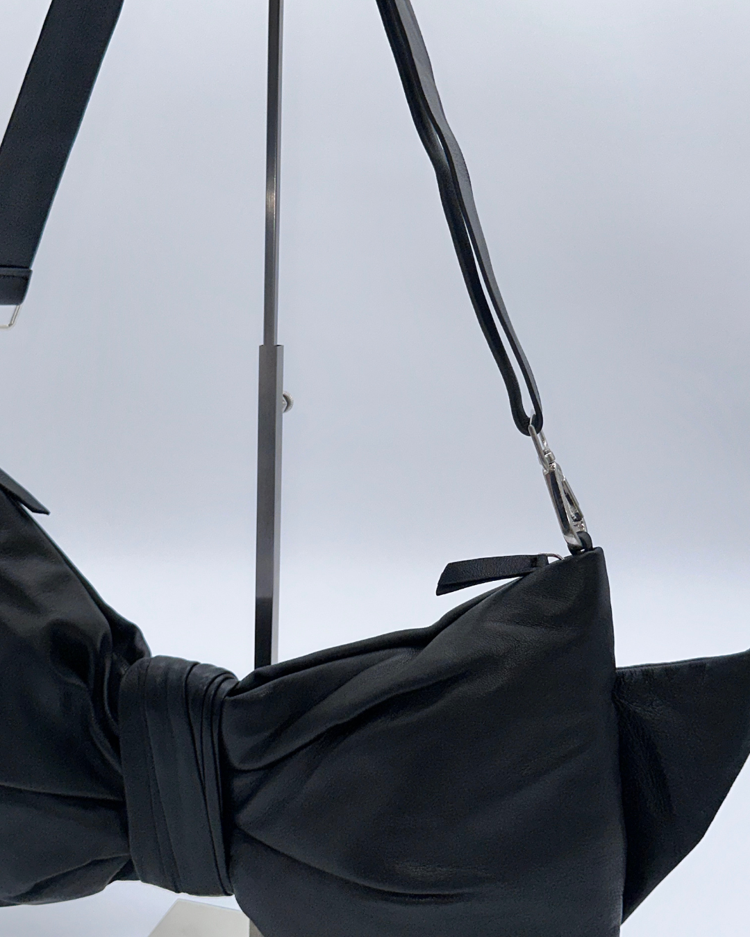 Black Oversized Bow Clutch
