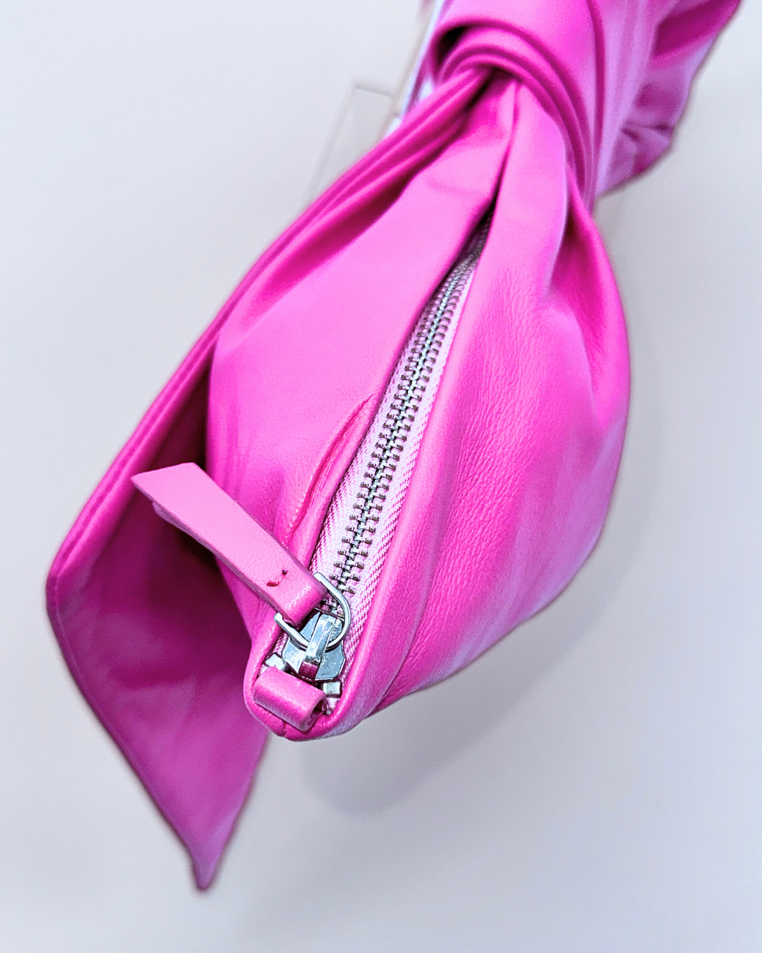 Pink Oversized Bow Clutch