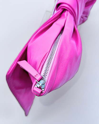 Pink Oversized Bow Clutch