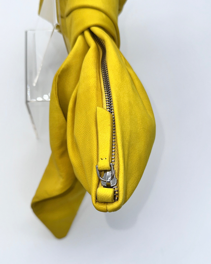 Neon Yellow Oversized Bow Clutch