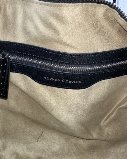Silver Dot Soft Leather Hobo