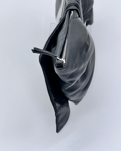 Black Oversized Bow Clutch