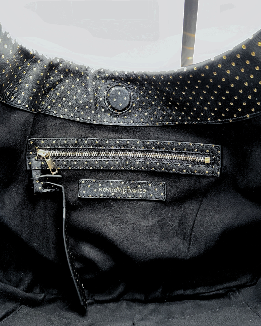 Gold Dot Bow Hobo