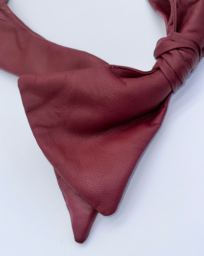 Burgundy Bow Hobo