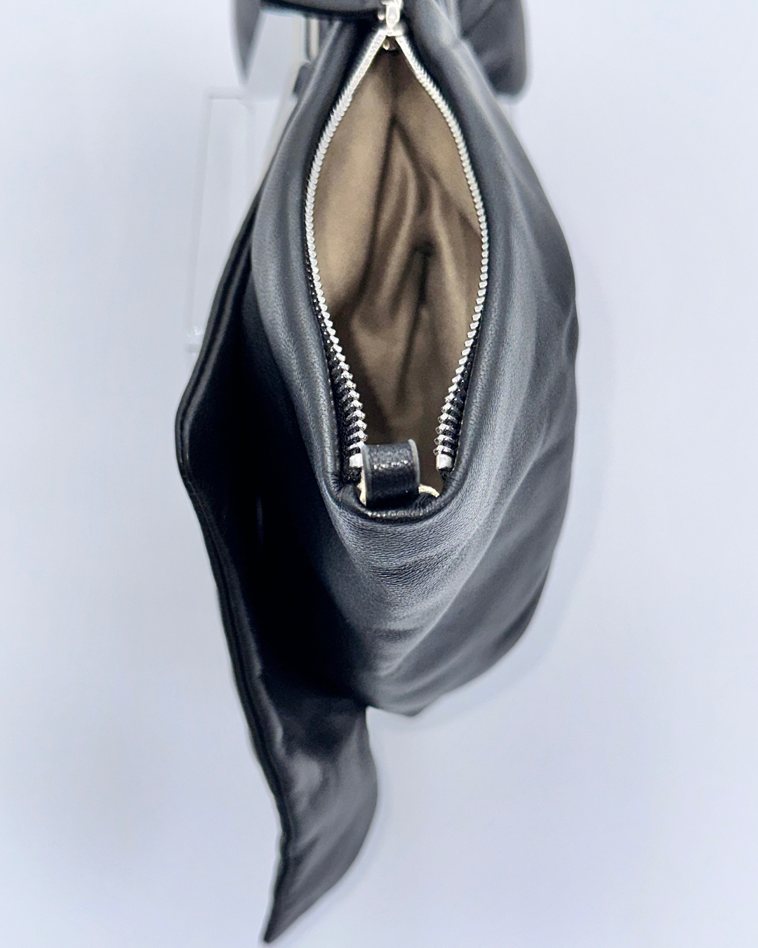Black Oversized Bow Clutch