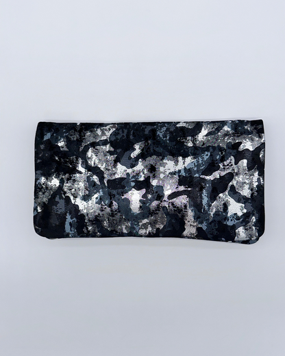 Silver Dot Clutch Bag
