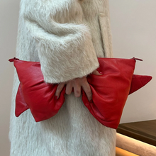 Load image into Gallery viewer, Red Oversized Bow Clutch
