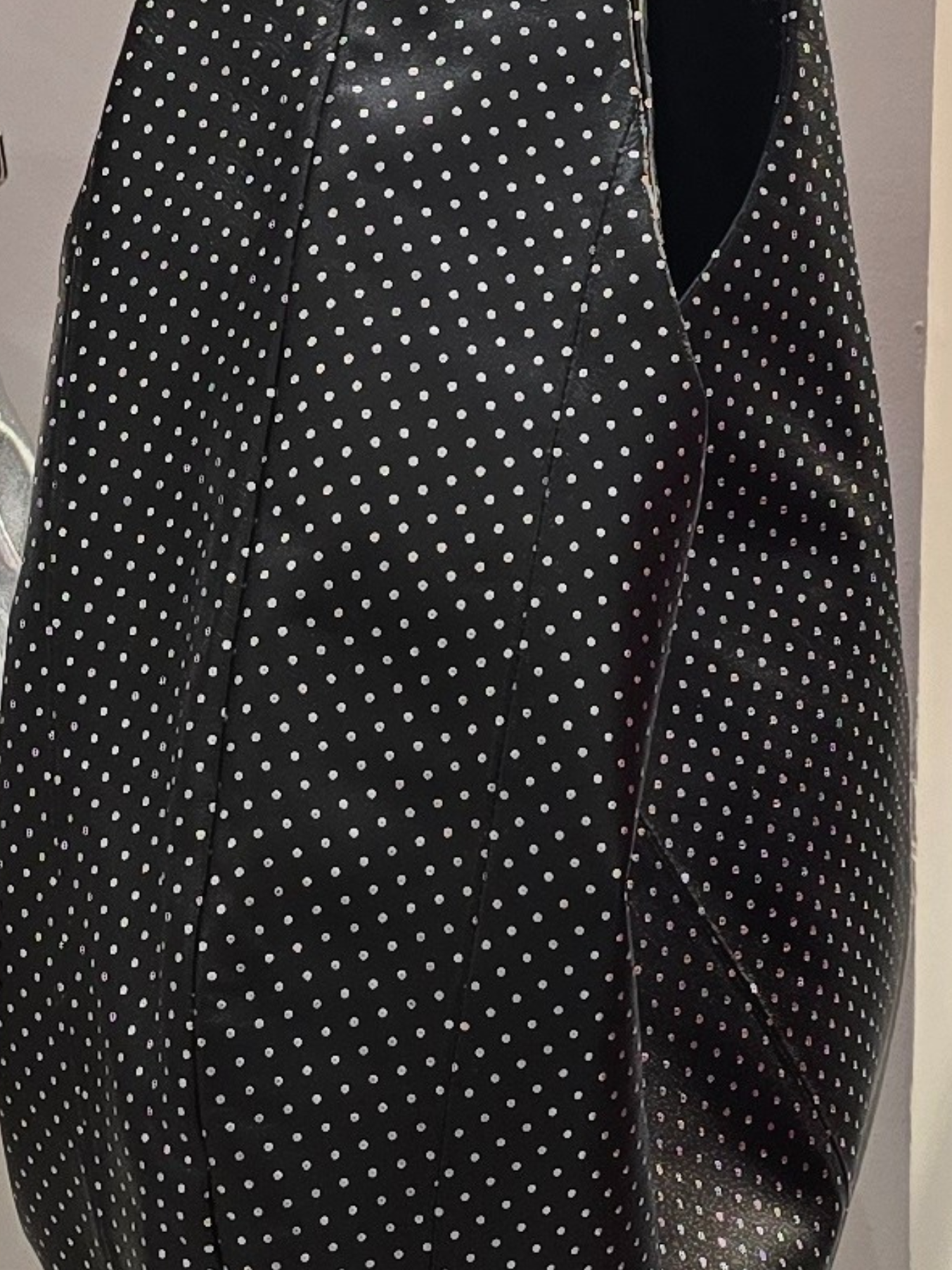 Gold Dot Oversized Bow Hobo