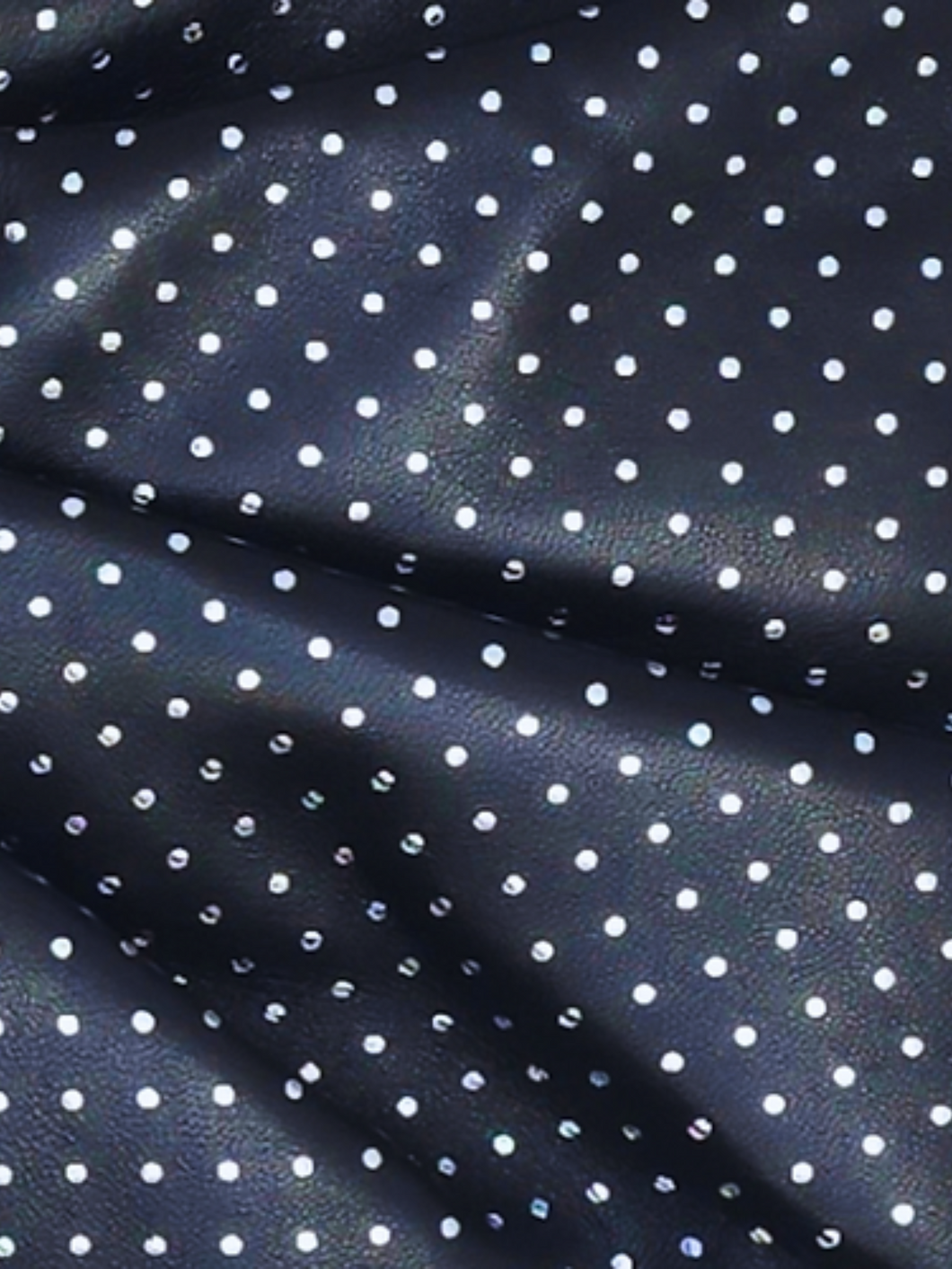 Silver Dot Oversized Bow Hobo