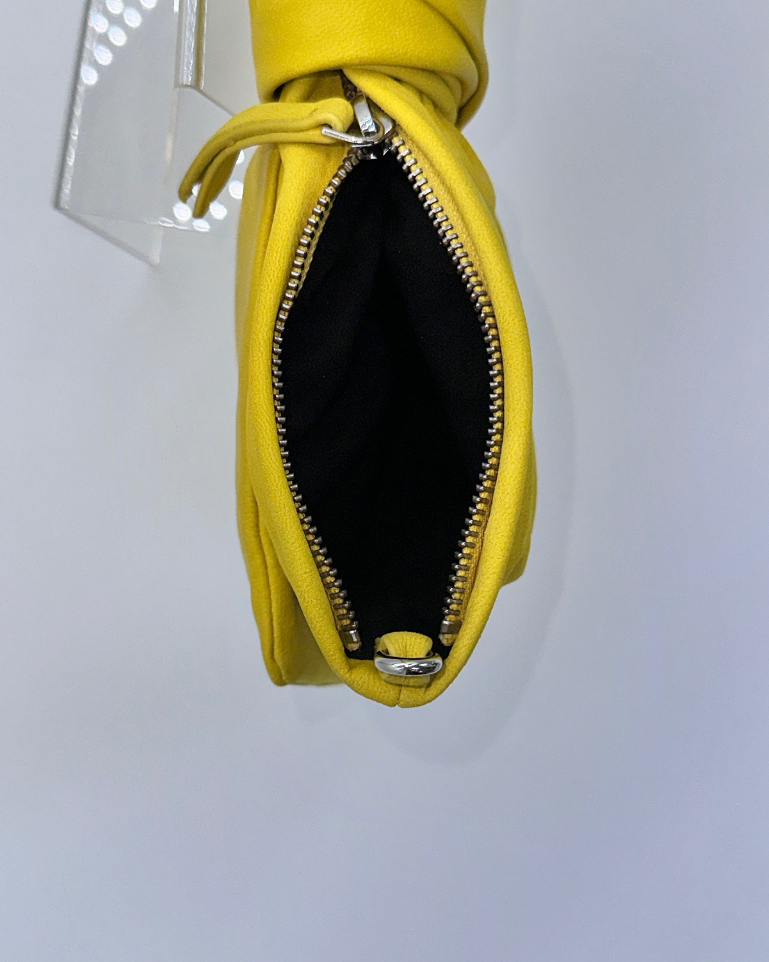 Neon Yellow Bow Clutch