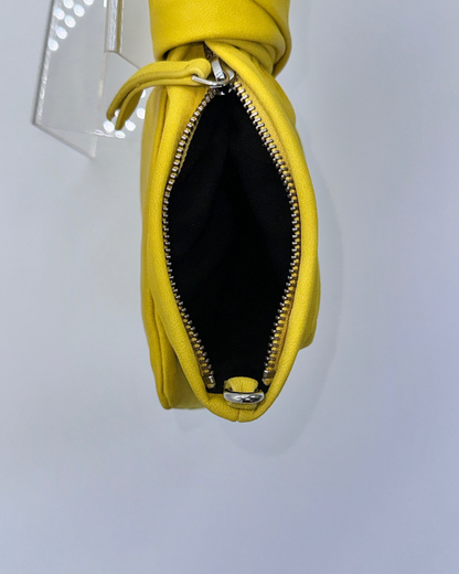 Neon Yellow Bow Clutch