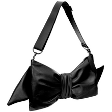 Load image into Gallery viewer, Silver Dot Oversized Bow Clutch
