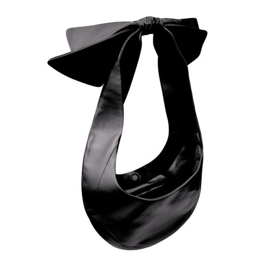 Black Oversized Bow Hobo