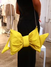 Load image into Gallery viewer, Neon Yellow Bow Clutch
