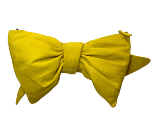 Neon Yellow Bow Clutch